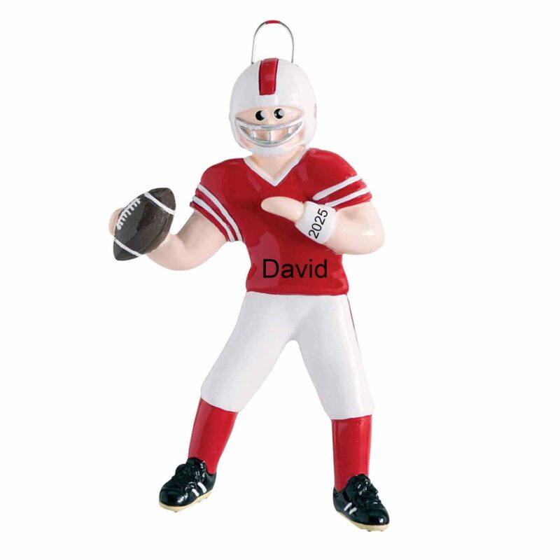 Personalized Football Ornament 2025 Gift for Boys