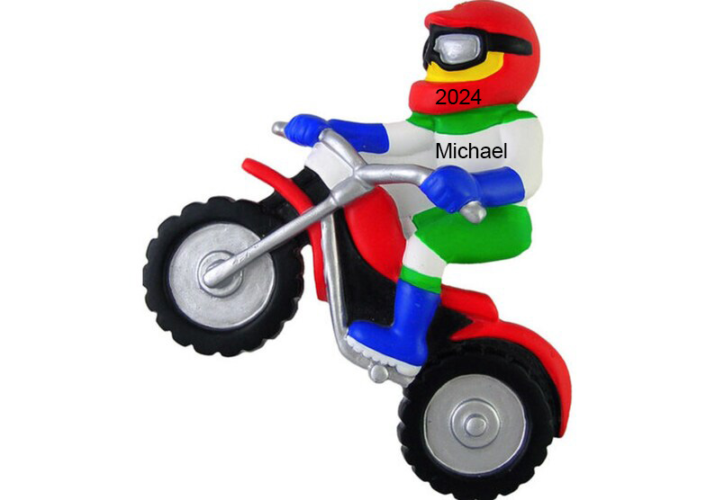 Customizable Motorcycle Ornament Christmas Gift 2025