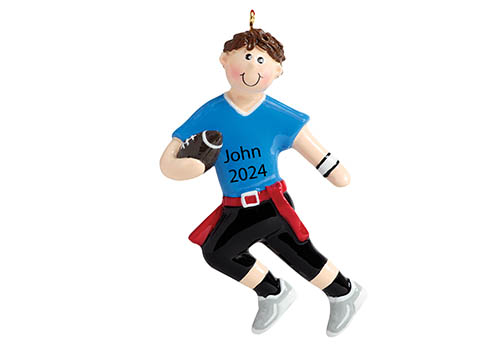 Flag Football Christmas Ornament 2025