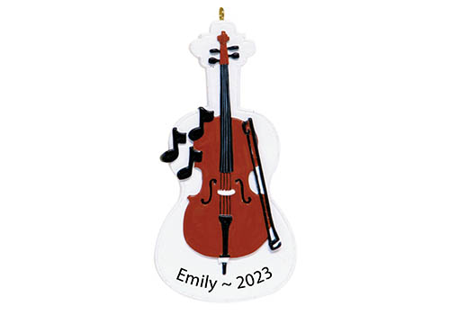 Personalized Cello Christmas Ornaments 2025