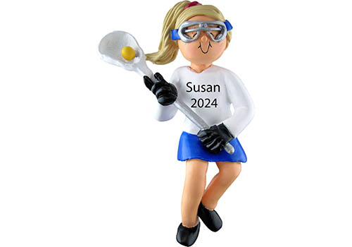 Custom Lacrosse Christmas Ornament for Girls 2025