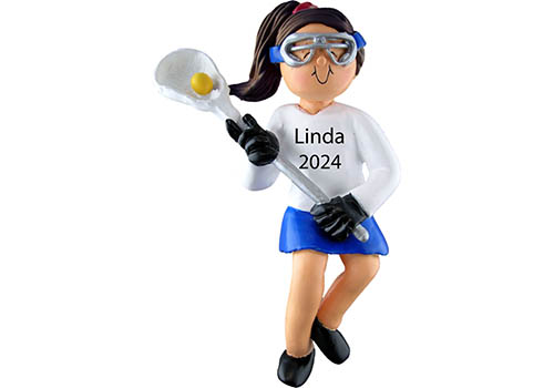 Custom Lacrosse Christmas Ornament for Girls 2025