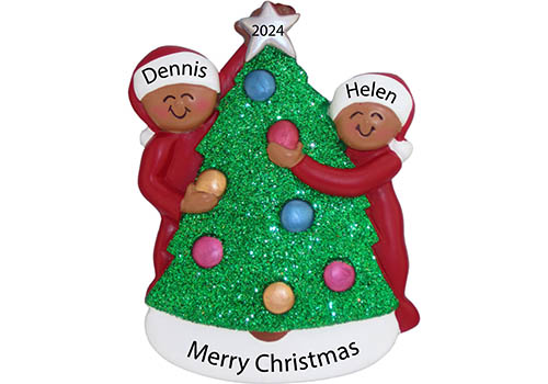 Personalized Grandkids Family Christmas Ornament 2025